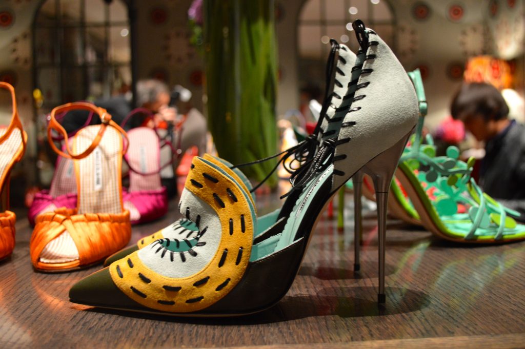 Manolo Blahnik Spring 2014, a lesson in the globalization of fashion. (Credit: Samantha Sault)