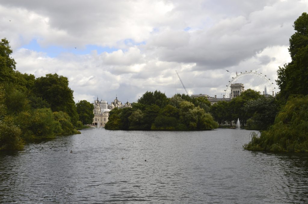Buckingham Palace from St. James Park (Credit: Samantha Sault)