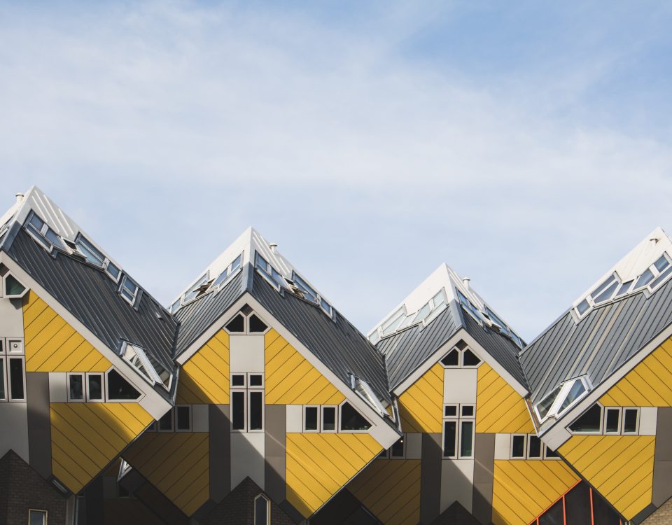 Rotterdam's cube houses (Photo by Nicole Baster on Unsplash)